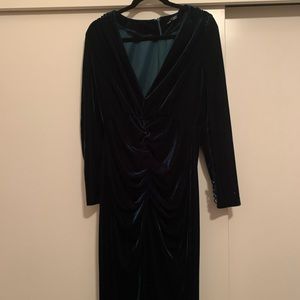 Shein plunging neckline velvet dress